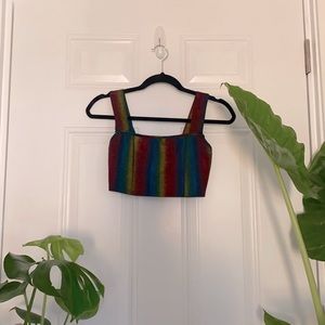 Rainbow crop top